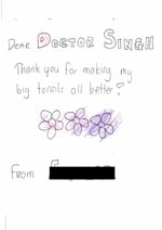 Dr Singh ENT Sydney thank you card 40