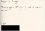 Dr Singh ENT Sydney thank you card 47